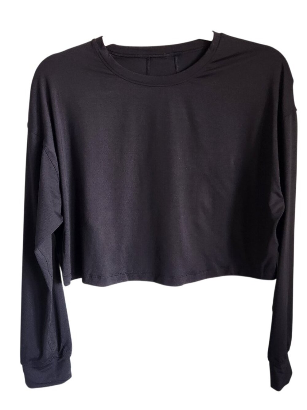 Lululemon Shirt Women's Black 6 Muscle Love Long Sleeve Shirt Gym Workout Lounge